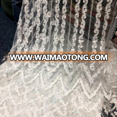 2018 off white wedding lace Floral Fabric for Bridal